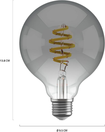 Hombli - Smart Bulb G95 Cct Filament (E27) - Smokey