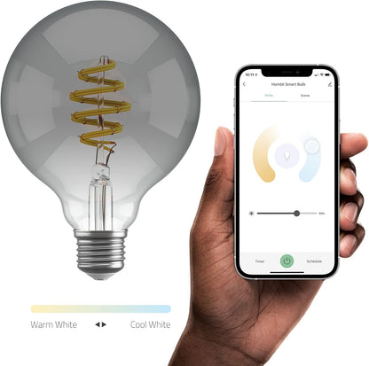 Hombli - Smart Bulb G95 Cct Filament (E27) - Smokey