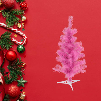 SELF IMPORT AGENCIES Decorazione moderna compatta di vacanza dell'albero di Natale di rosa fucsia di 60cm per i piccoli spazi
