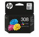 HP 308 Original Three Colour Ink Cartridge