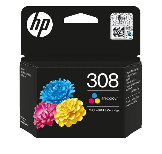 HP 308 Original Three Colour Ink Cartridge