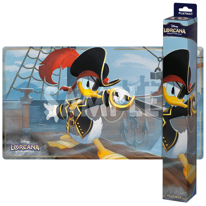 Ravensburger Disney Lorcana TCG Playmat Featuring Donald Duck – Buccaneer by Federico M. Cugliari | Protects Cards | Versatile Game, Desk, or Mouse Pad | Suitable for Ages 8+