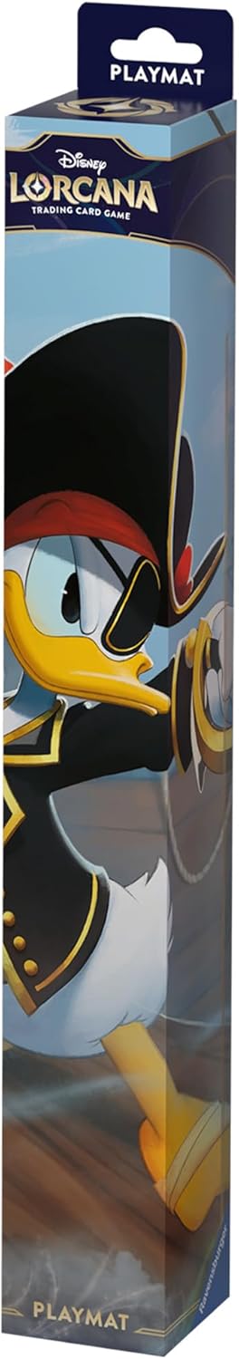 Ravensburger Disney Lorcana TCG Playmat Featuring Donald Duck – Buccaneer by Federico M. Cugliari | Protects Cards | Versatile Game, Desk, or Mouse Pad | Suitable for Ages 8+