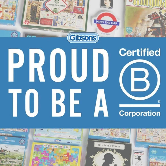 Gibsons White Logo Collection Buildings of London-Puzzle Circular de 500 Piezas (G3700