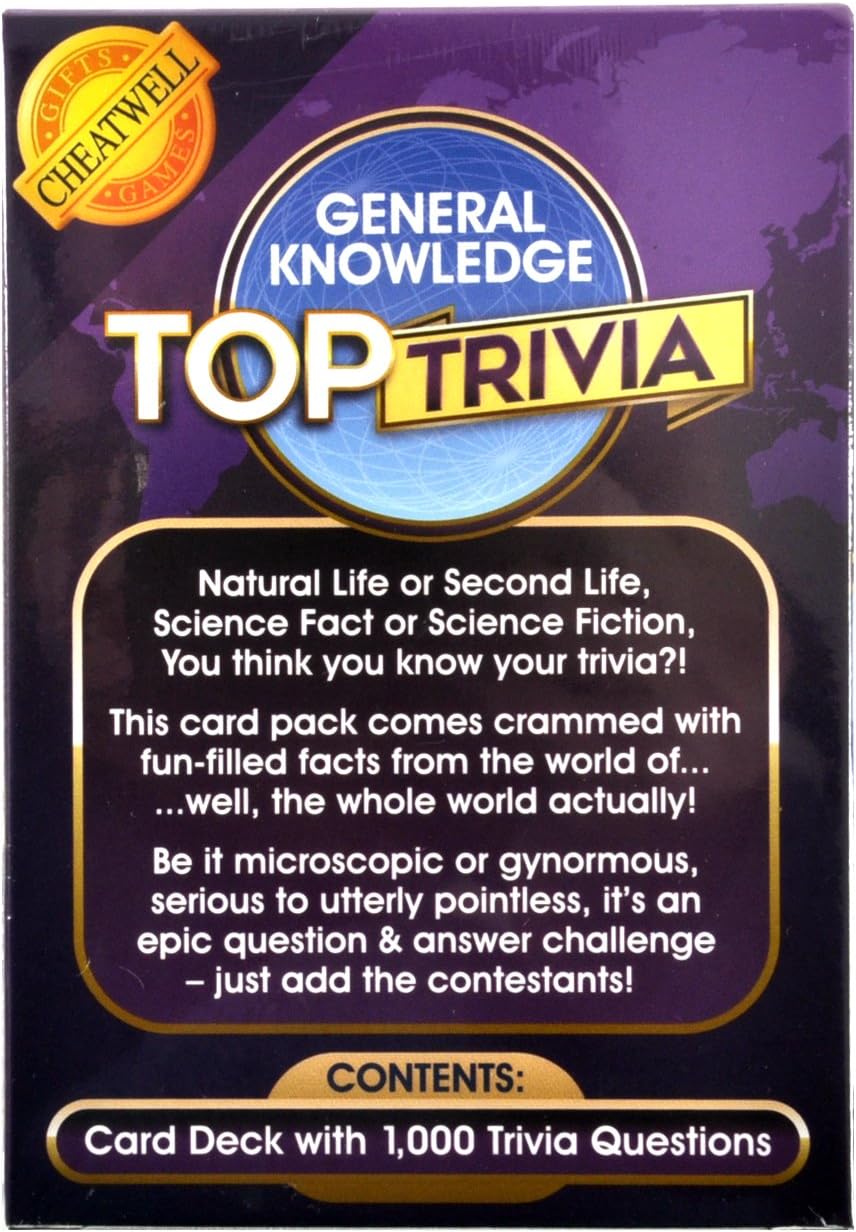 Cheatwell Games Top Trivia-General Knowledge, for ages 14+