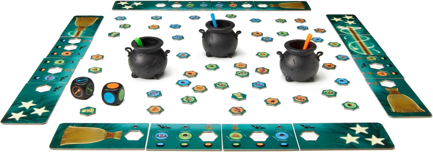 FlexiQ | Abracada-Broom | Family Game | Ages 6+ | 2-5 Players | 20 Minutes Playing Time