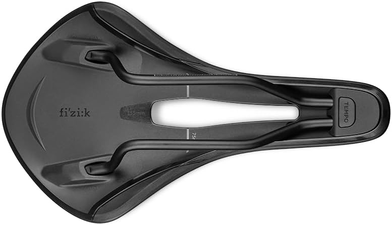 Fizik Tempo Aliante R5 Road Bike Saddle, Carbon Reinforced Shell with Alloy Rails, 145mm Width, Black