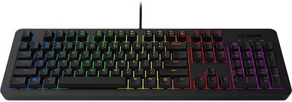Lenovo Legion K300 RGB Gaming Keyboard | 5-Zone RGB Illumination | QWERTY UK layout | Anti-Ghosting Membrane Switches | Wired 1.8m USB 2.0 cable | Designed for PC and Console Gamers K300 Keyboard