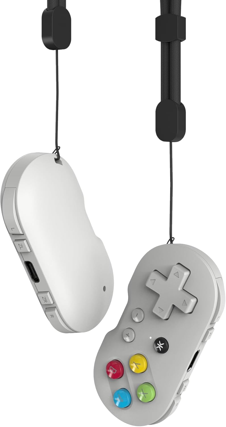 CRKD ATOM - Collectible Keychain Controller for Nintendo Switch, PC, Mac, Mobile and Smart TV (PAL Grey
