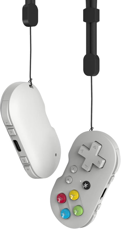 CRKD ATOM - Collectible Keychain Controller for Nintendo Switch, PC, Mac, Mobile and Smart TV (PAL Grey