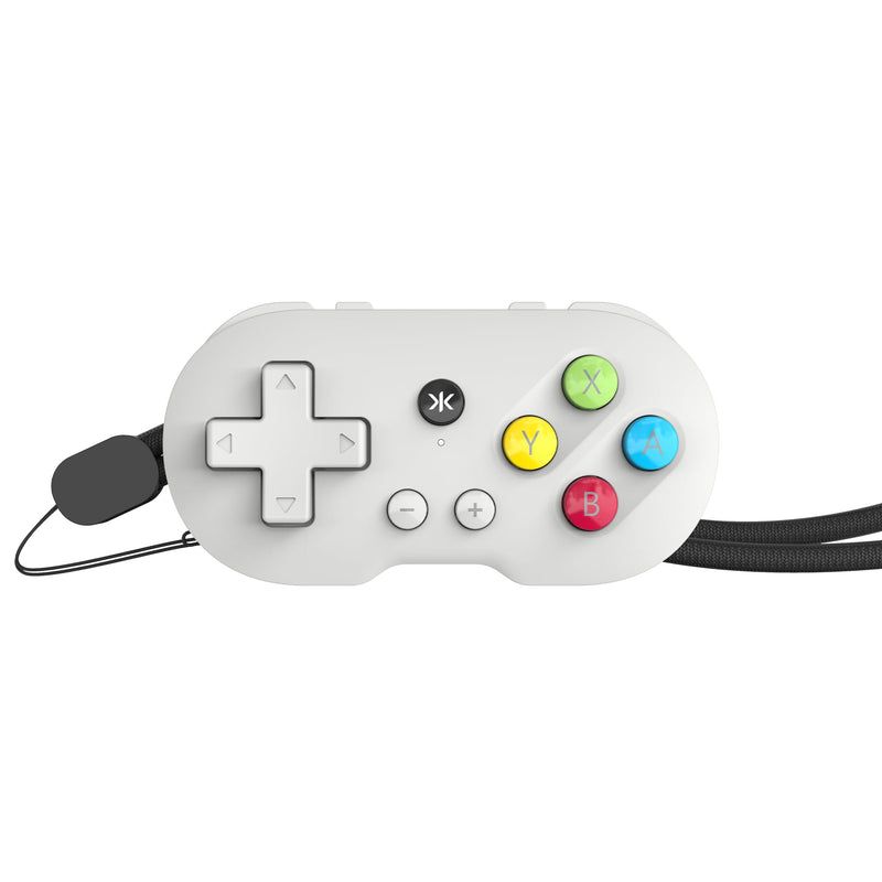 CRKD ATOM - Collectible Keychain Controller for Nintendo Switch, PC, Mac, Mobile and Smart TV (PAL Grey