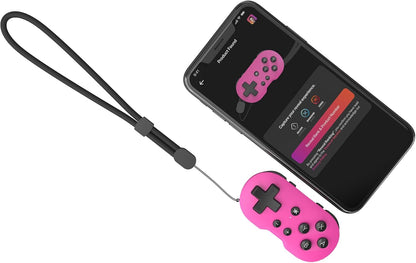 CRKD ATOM - Collectible Keychain Controller for Nintendo Switch, PC, Mac, Mobile and Smart TV (Hot Pink