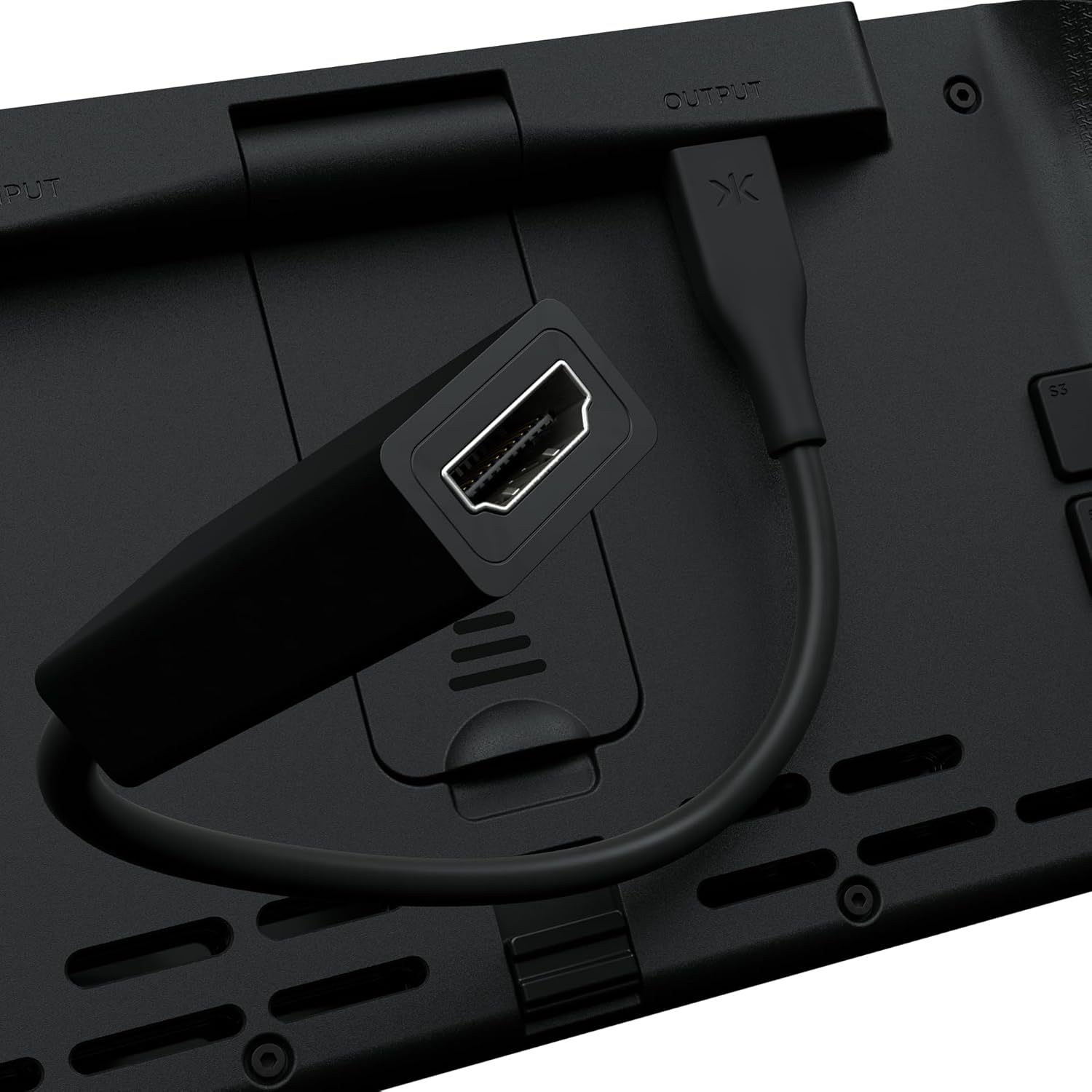 CRKD Nitro Deck+ with HDMI Adapter - Handheld Pro Controller for Nintendo Switch & OLED Model - TV Dockable - Programmable Sidekicks & Back Buttons - TruCollection System (Clear Black