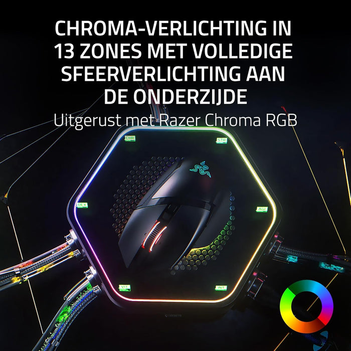 Razer Basilisk V3 Pro 35K - Fully Customizable Wireless Ergonomic Gaming Mouse with Chroma RGB - 35K Optical Sensor (Configurable Tilt Wheel, 1K Hz Polling Rate, 13 Customizable Controls) Black