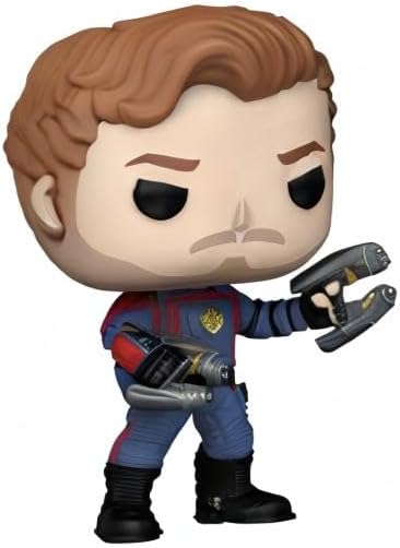 Funko POP Vinyl Marvel: GOTG3 - Star-Lord -Bobblehead, Glow in The Dark Uniform Edges Collectible Figure, Guardians of The Galaxy: Volume 3
