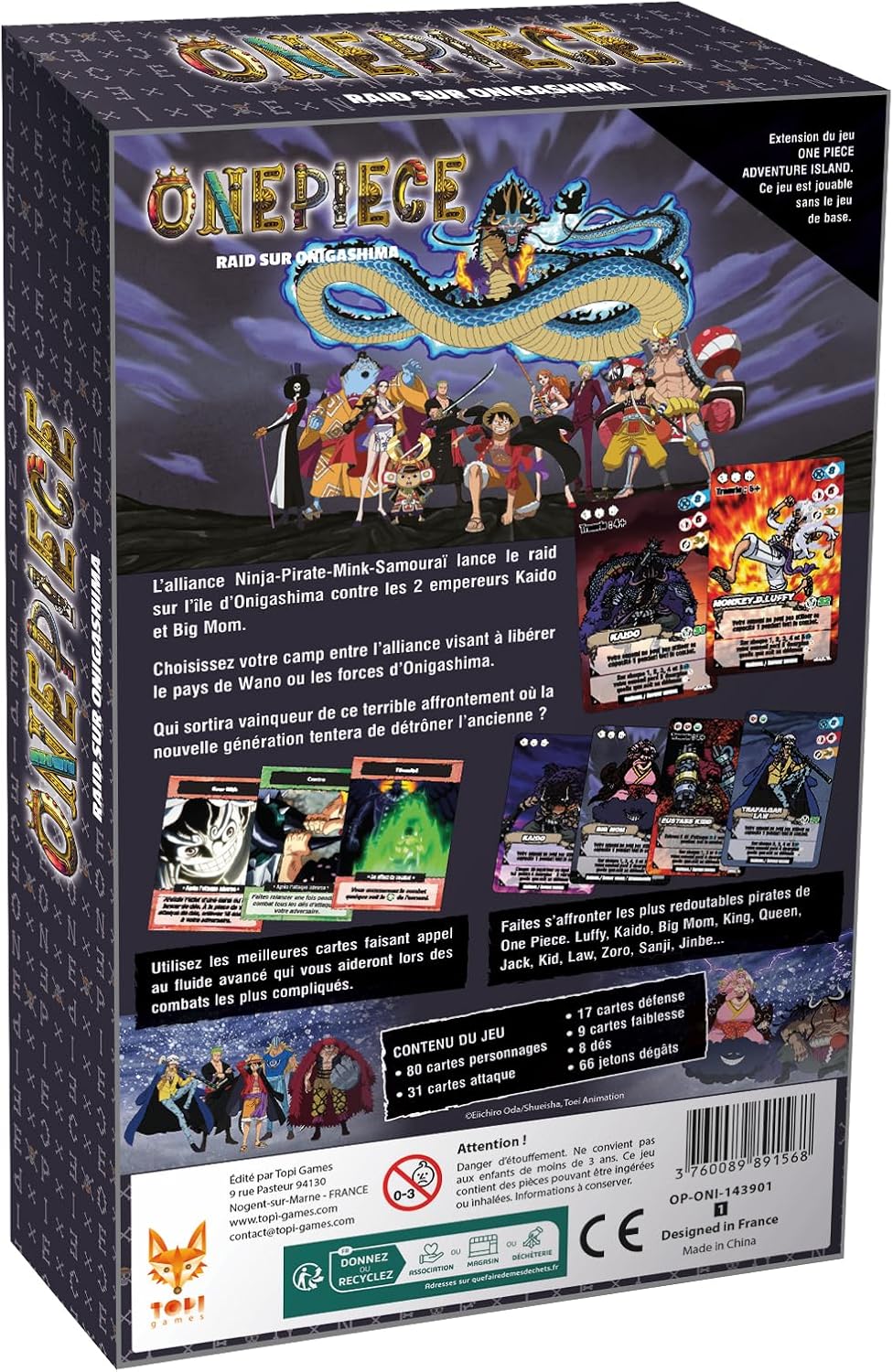 One Piece Kartenspiel Onigashima Raid *Franzosisch