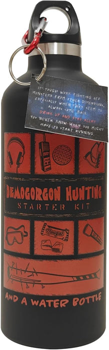 Neamedia Icons Netflix Chill Kit - Stranger Things, Official license, Fleece blanket, Collectible figurine, Stainless steel water bottle, Stickers board, gift idea for geeks and fans, christmas