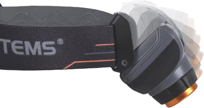 Lifesystems Intensity 580 Lumen Rechargeable Water Resistant LED Head Torch with Adjustable Beam Plus 5 Lighting Modes, Black