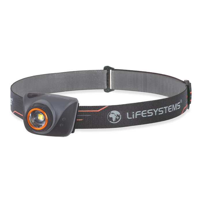 Lifesystems Intensity 580 Lumen Rechargeable Water Resistant LED Head Torch with Adjustable Beam Plus 5 Lighting Modes, Black