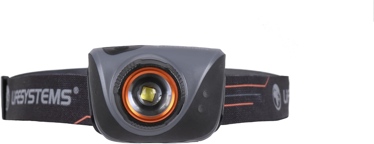 Lifesystems Intensity 580 Lumen Rechargeable Water Resistant LED Head Torch with Adjustable Beam Plus 5 Lighting Modes, Black