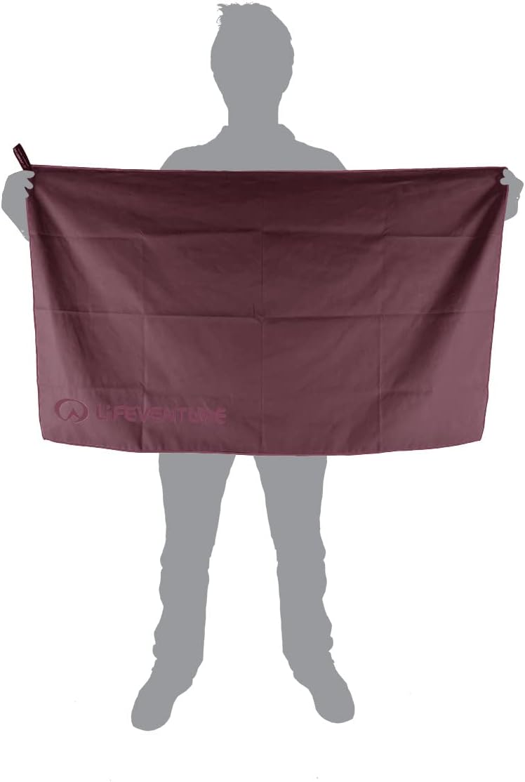 Lifeventure Recycled SoftFibre Travel Towel | Compact, Lightweight Quick-Dry Sports & Beach Towel, Sand-Free Design