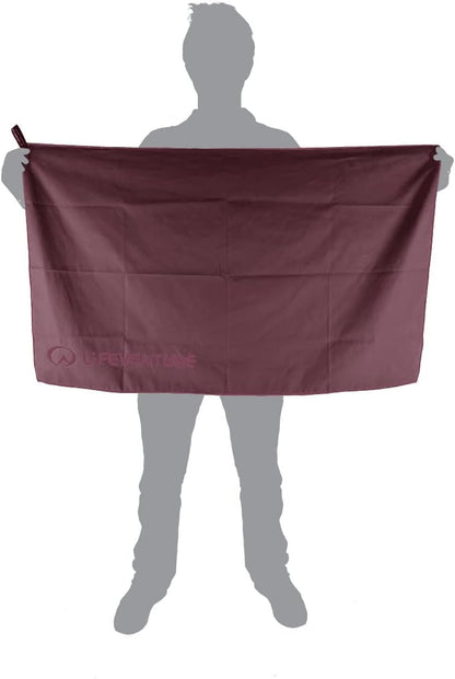 Lifeventure Recycled SoftFibre Travel Towel | Compact, Lightweight Quick-Dry Sports & Beach Towel, Sand-Free Design