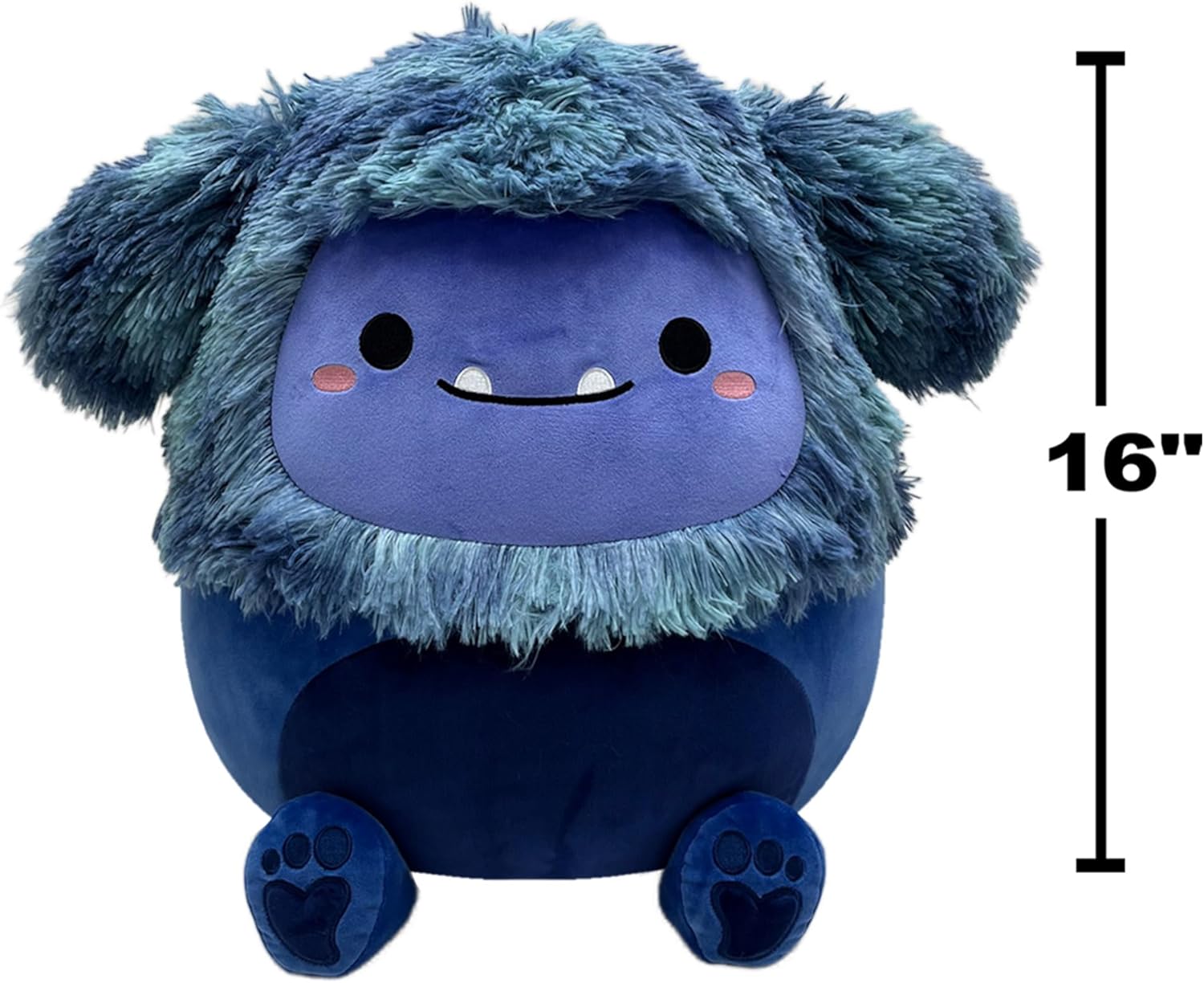 J! Squishmallows - 16In Dani The Navy Blue Bigfoot