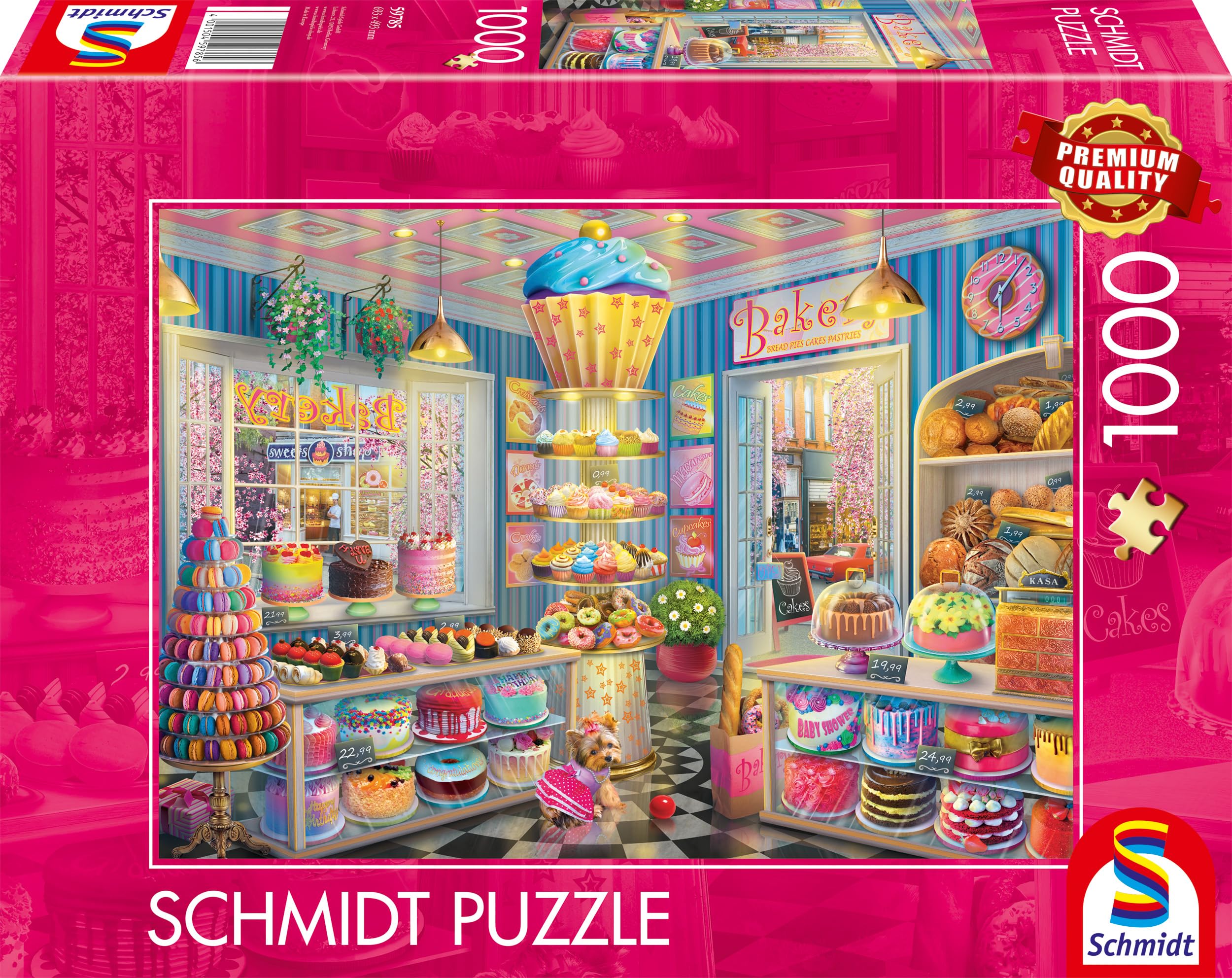 Schmidt Spiele 59785 Colorido Panadería Puzzle 1000 Piezas, Multicolor (CSG59785
