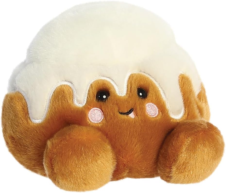 Aurora, 33726, Palm Pals Sugary Cinnamon Roll 5In, Soft Toy, Brown & white