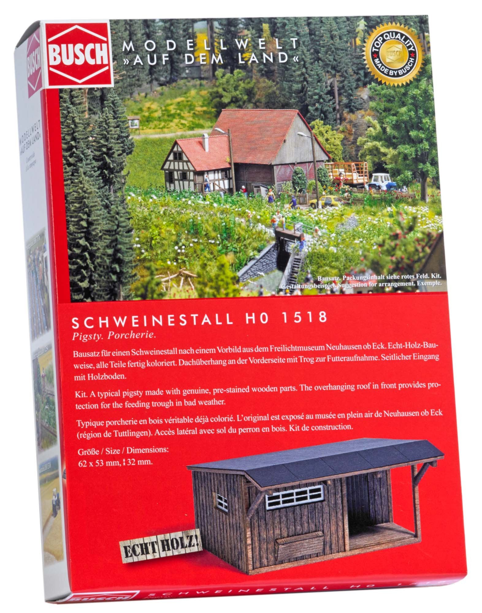 Busch 1518 - varkenstal, voertuig