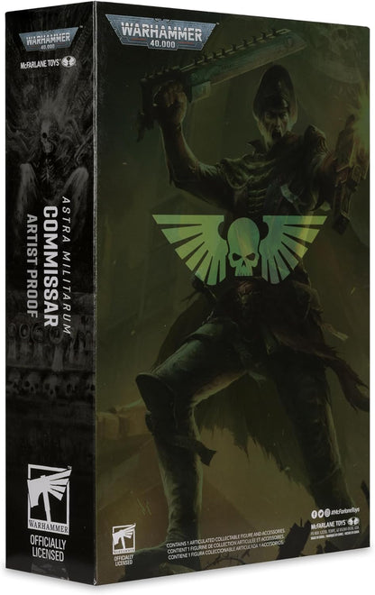 McFarlane Toys - Warhammer 40.000 Commissar (Astra Militarum) Figura a prueba de artistas de 7 pulgadas