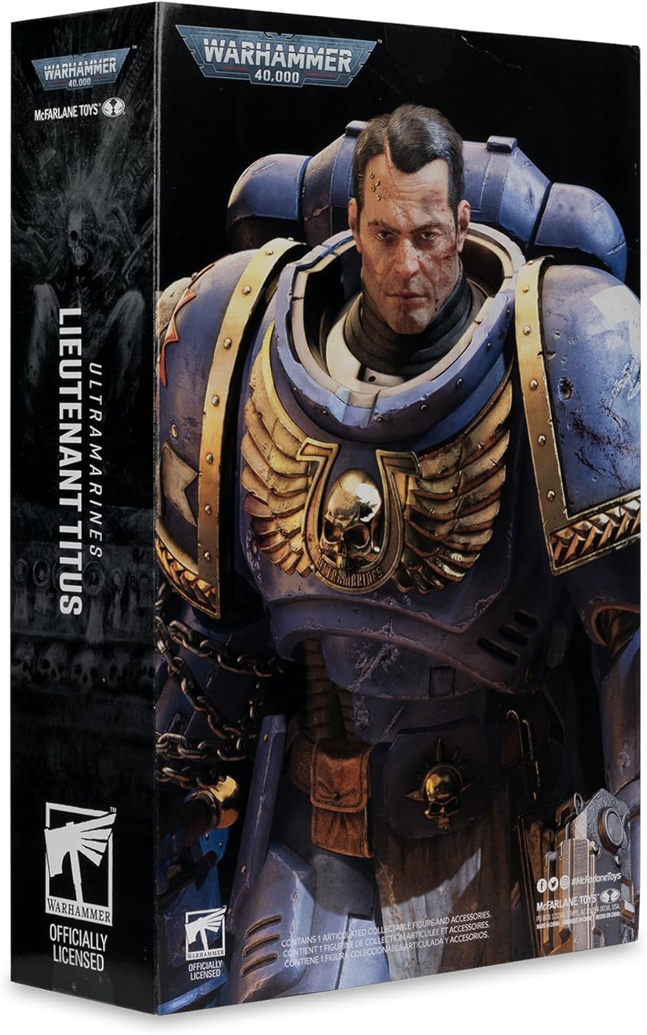 McFarlane Warhammer 40,000 Lieutenant Titus (Space Marine II) 7in Figure Toys