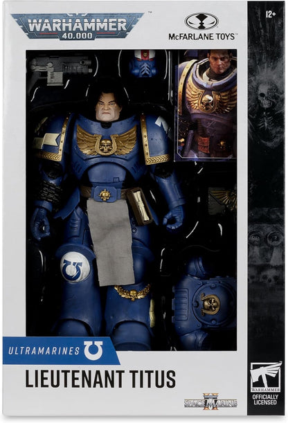 McFarlane Warhammer 40,000 Lieutenant Titus (Space Marine II) 7in Figure Toys