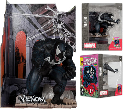 McFarlane Toys - Marvel Venom Sammlerstück im Maßstab 1:10 mit Szene (The Amazing Spider-Man #316