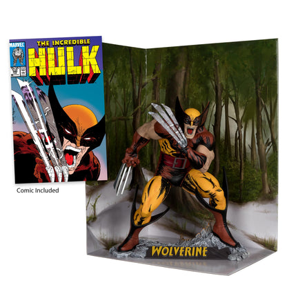 McFarlane Marvel Wolverine 1:6th Scale Collectible with Scene (The Incredible Hulk #340) Toys