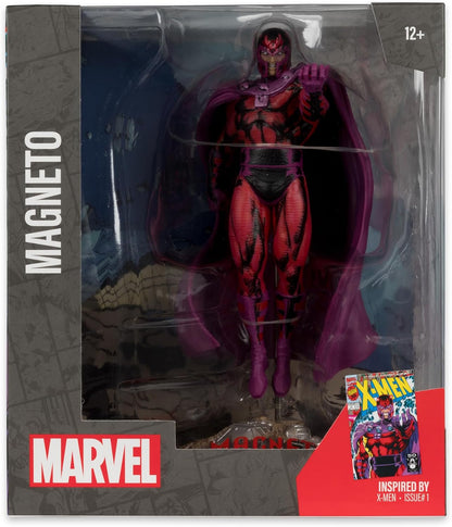 McFarlane Marvel Magneto - Juguetes coleccionables a Escala 1:10 con Escena (X-Men #1