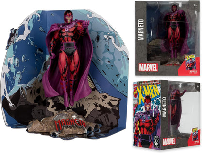McFarlane Marvel Magneto - Juguetes coleccionables a Escala 1:10 con Escena (X-Men #1