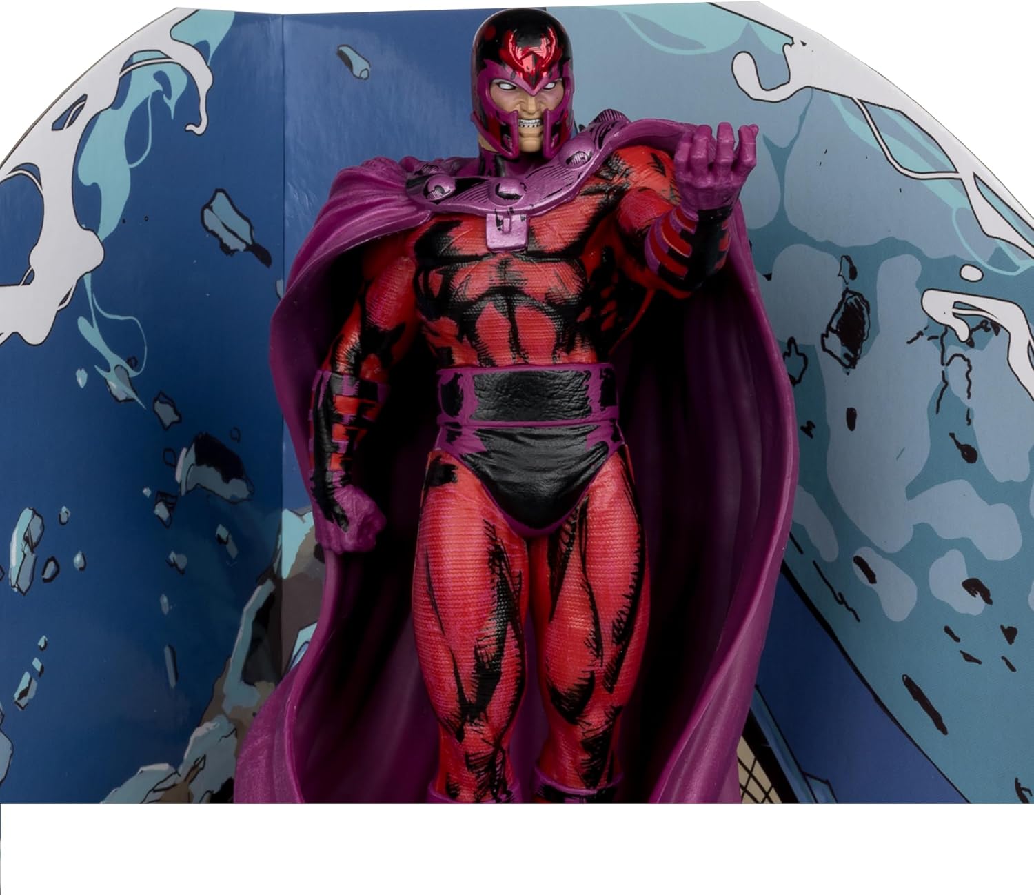 McFarlane Marvel Magneto - Juguetes coleccionables a Escala 1:10 con Escena (X-Men #1