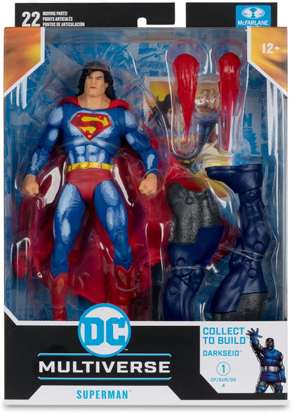 McFarlane Toys - DC Multiverse Superman (Justice League Task Force) 17,8 cm große Build-A Figur