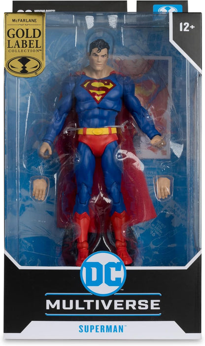 McFarlane DC Multiverse Superman (Action Comics) Gold Label 7in Action Figure Toys