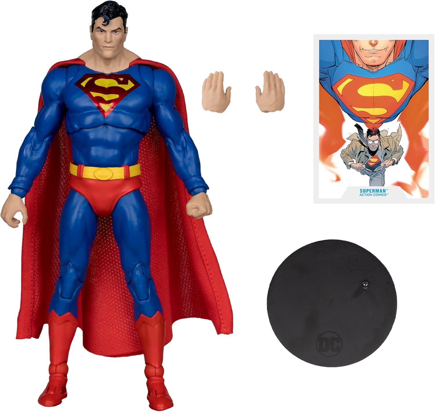 McFarlane DC Multiverse Superman (Action Comics) Gold Label 7in Action Figure Toys