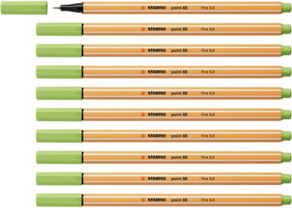 Stabilo Fineliner point 88 - Confezione da 10 - Pistacchio