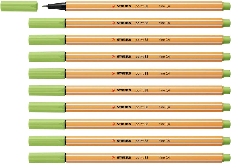 Stabilo Fineliner point 88 - Confezione da 10 - Pistacchio