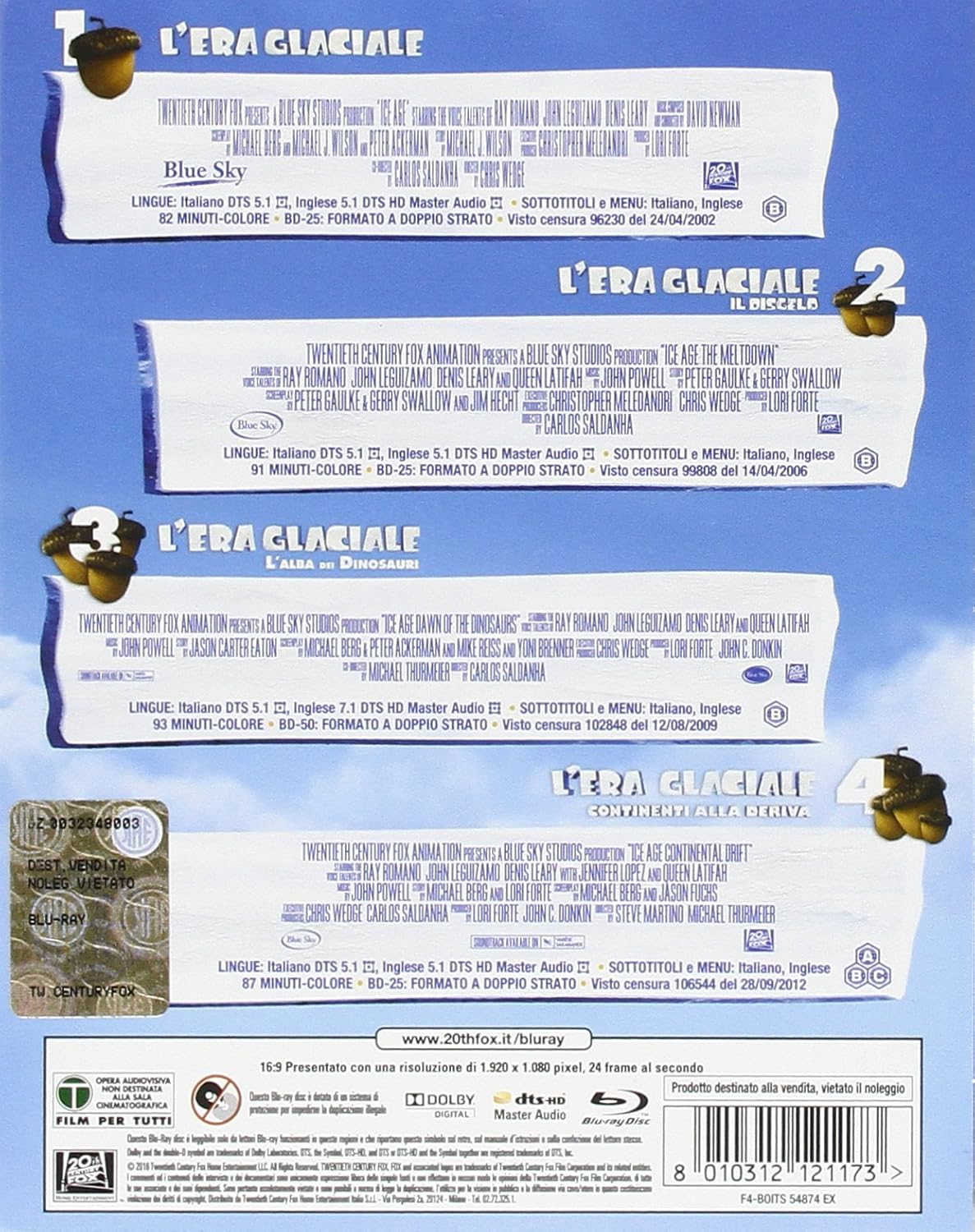 Box-L'Era Glaciale 1-4
