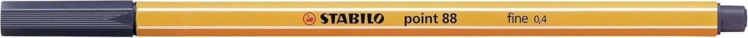 Stabilo Fineliner point 88 - Confezione da 10 - Grigio di Payne