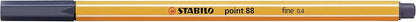 Stabilo Fineliner point 88 - Confezione da 10 - Grigio di Payne