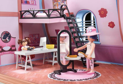 PLAYMOBIL Miraculous 71334 Miraculous: Marinettes Loft, bunter Spielspaß inklusive Marinette, Manon und Zubehör, Abenteuer mit Ladybug, detailreiches Spielzeug für Kinder ab 4 Jahren