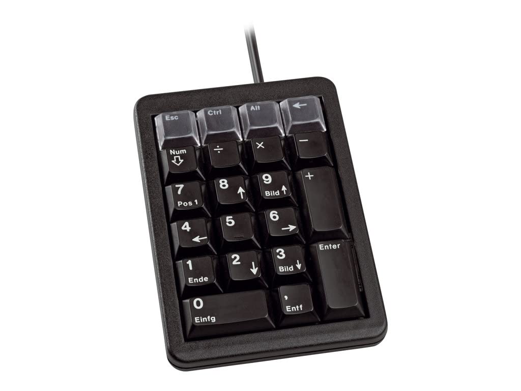 CHERRY G84-4700, Programmable Keypad, French Layout with Numeric Keypad, Wired (USB-Connection), Plug & Play, Mechanical ML Switches, Black