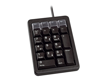 CHERRY G84-4700, Programmable Keypad, French Layout with Numeric Keypad, Wired (USB-Connection), Plug & Play, Mechanical ML Switches, Black