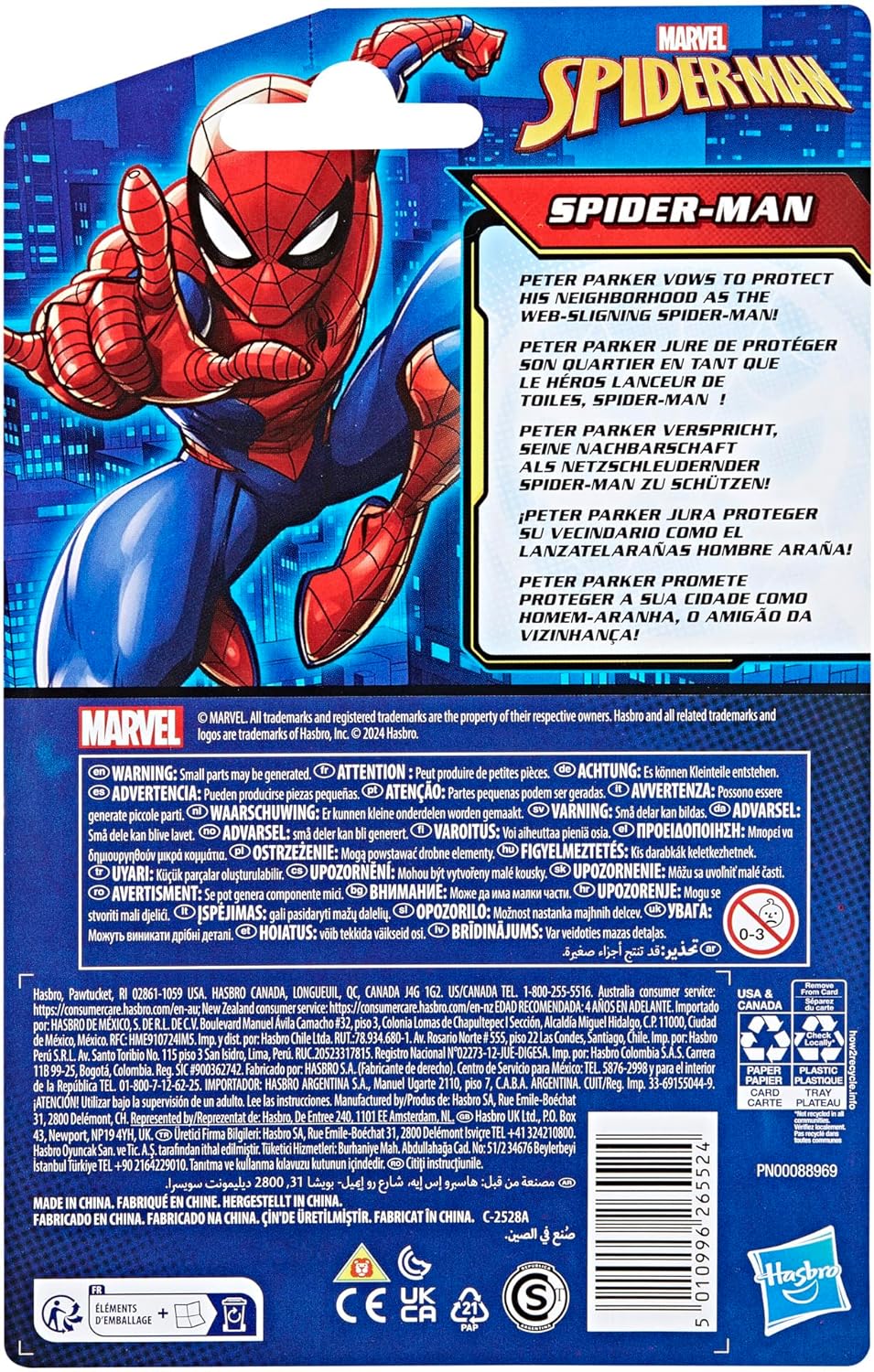 Marvel Spider-Man Epic Hero Series Classic Spider-Man 10 cm Action Figure